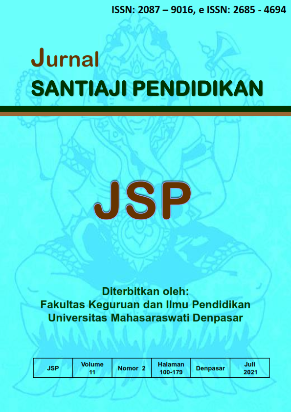 Jurnal Santiaji Pendidikan Volume 11 No. 2
