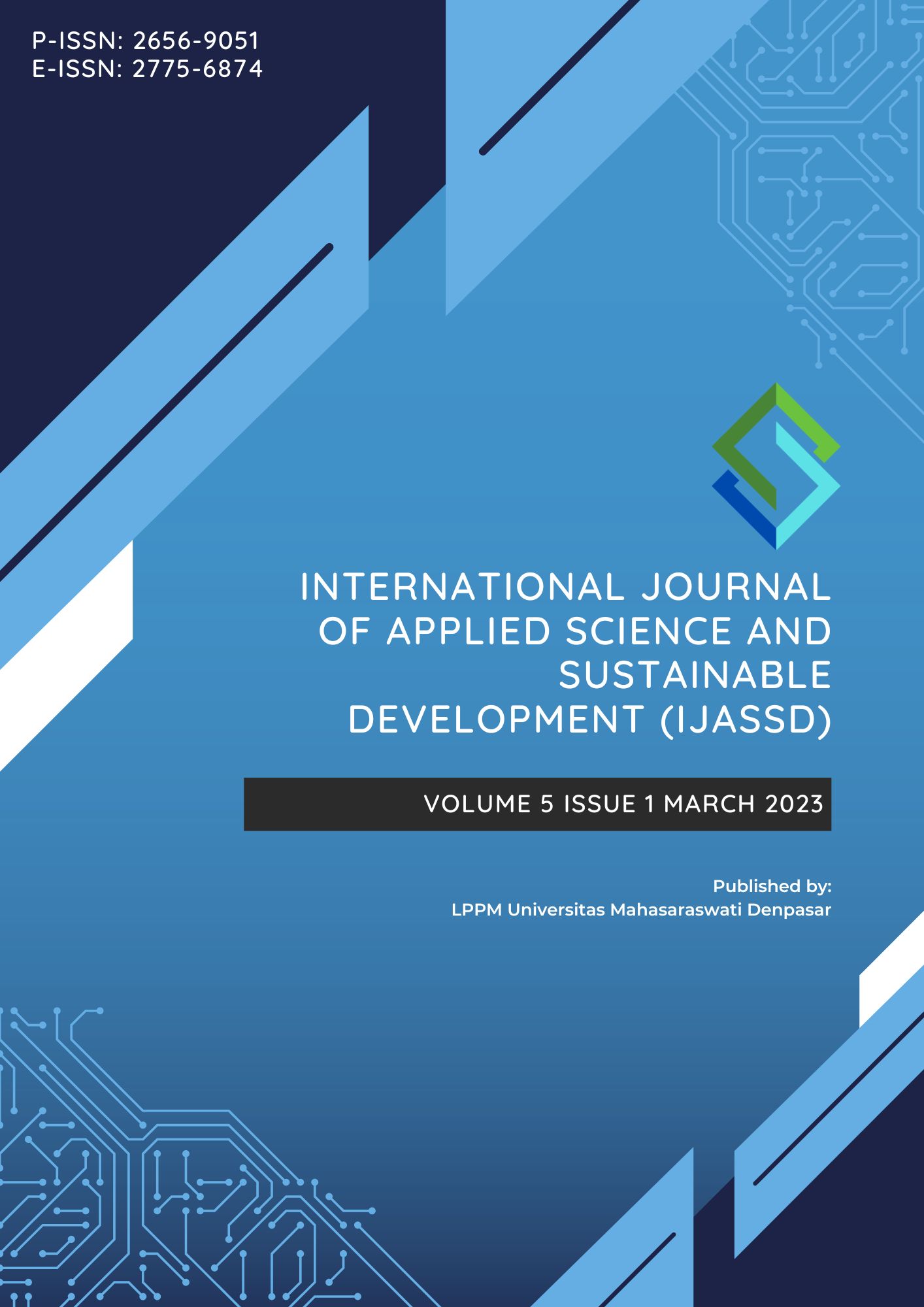 					View Vol. 5 No. 1 (2023): International Journal of Applied Science and Sustainable Development (IJASSD)
				