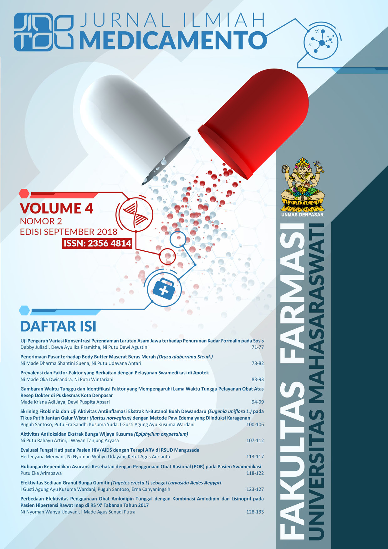Jurnal Ilmiah Medicamento 4(2)