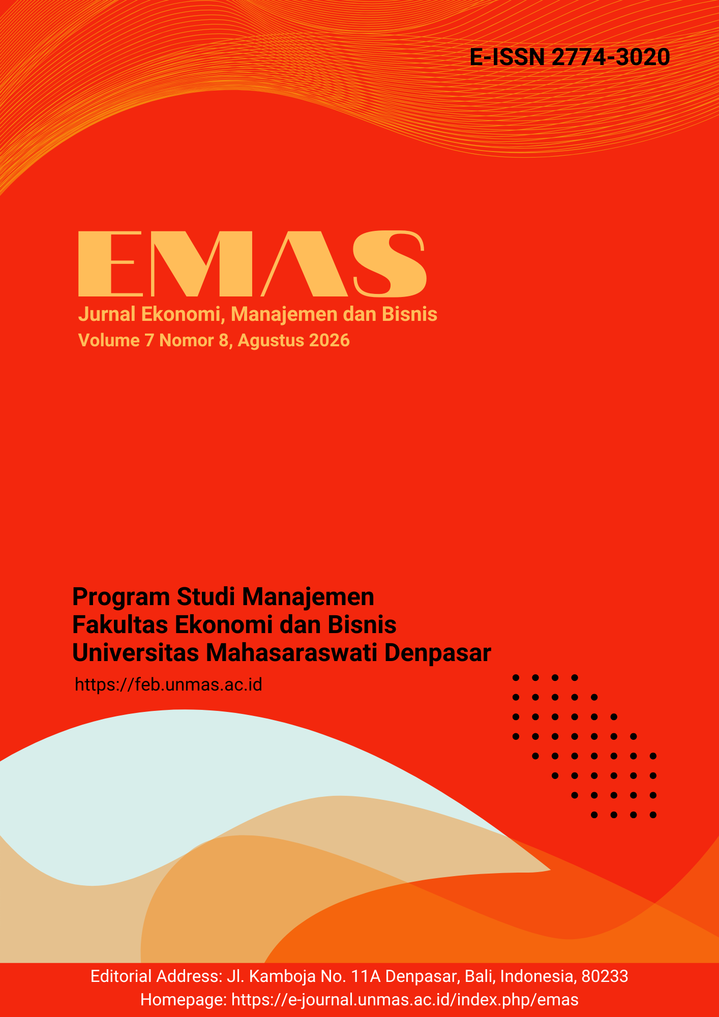 					View Vol. 7 No. 8 (2026): EMAS: Jurnal Ekonomi, Manajemen dan Bisnis
				