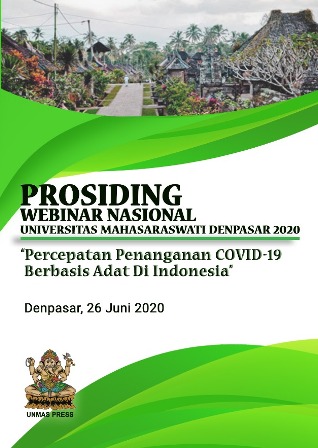 					View “Percepatan Penanganan COVID-19 Berbasis Adat di Indonesia” Denpasar, 26 Juni 2020
				