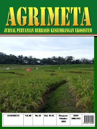 					View Vol. 8 No. 16 (2018): Agrimeta: Jurnal Pertanian Berbasis Keseimbangan Ekosistem
				
