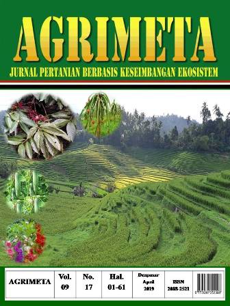 					View Vol. 9 No. 17 (2019): Agrimeta: Jurnal Pertanian Berbasis Keseimbangan Ekosistem
				