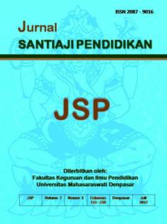 					View Vol. 7 No. 2 (2017): Jurnal Santiaji Pendidikan (JSP)
				