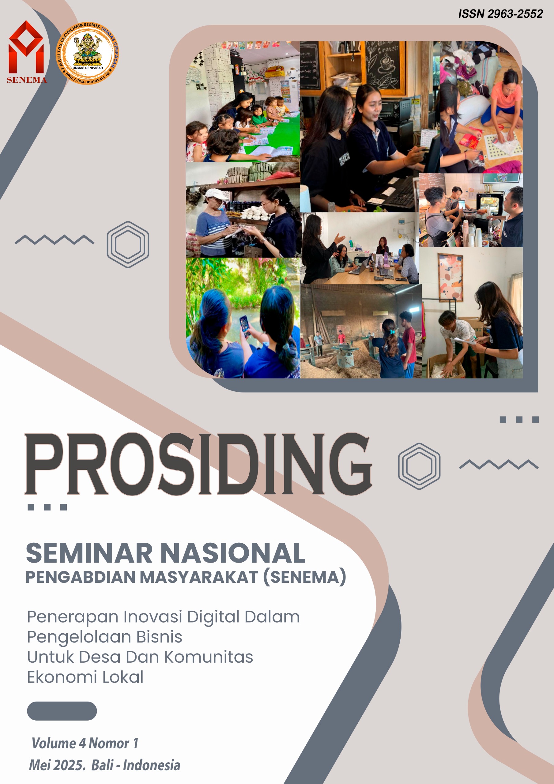 					Lihat Vol 4 No 1 (2025): PROSIDING SEMINAR NASIONAL PENGABDIAN MASYARAKAT (SENEMA)
				
